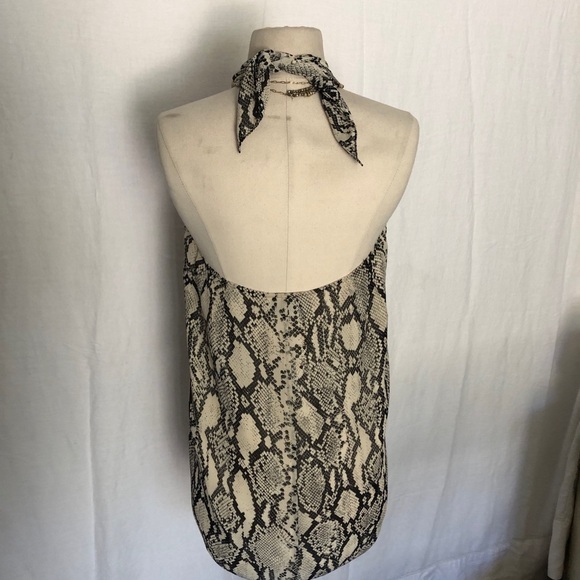 Emanuel Ungaro 100% silk snakeskin top size 12 - Picture 3 of 8